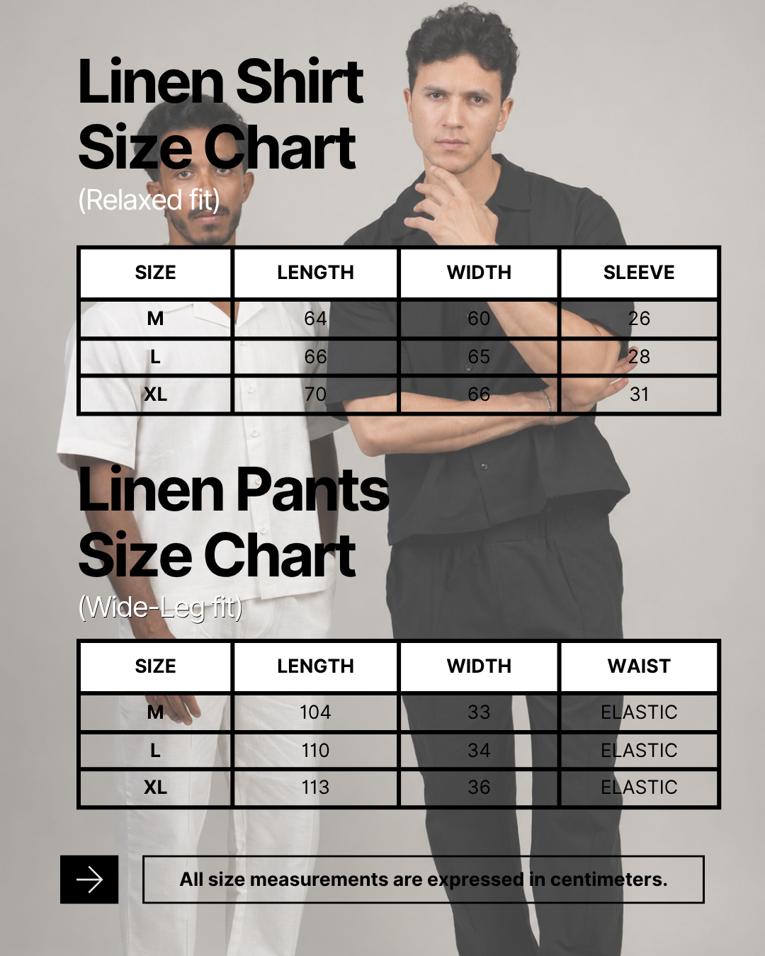Premium Linen Set – Black