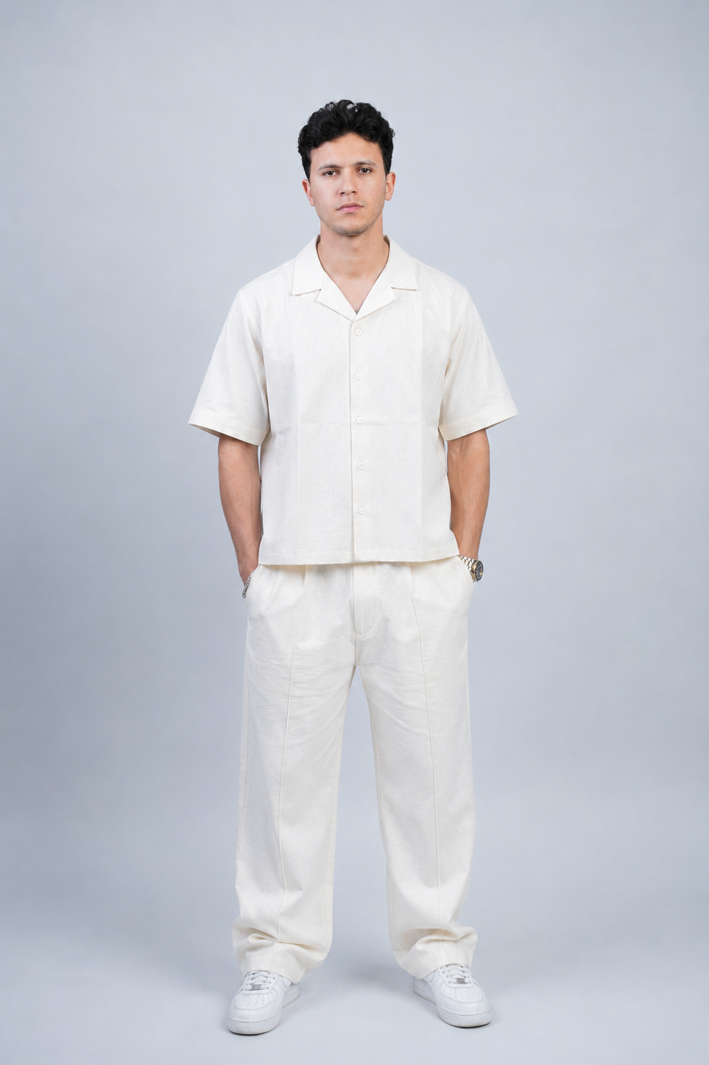Premium Linen Set - Off White