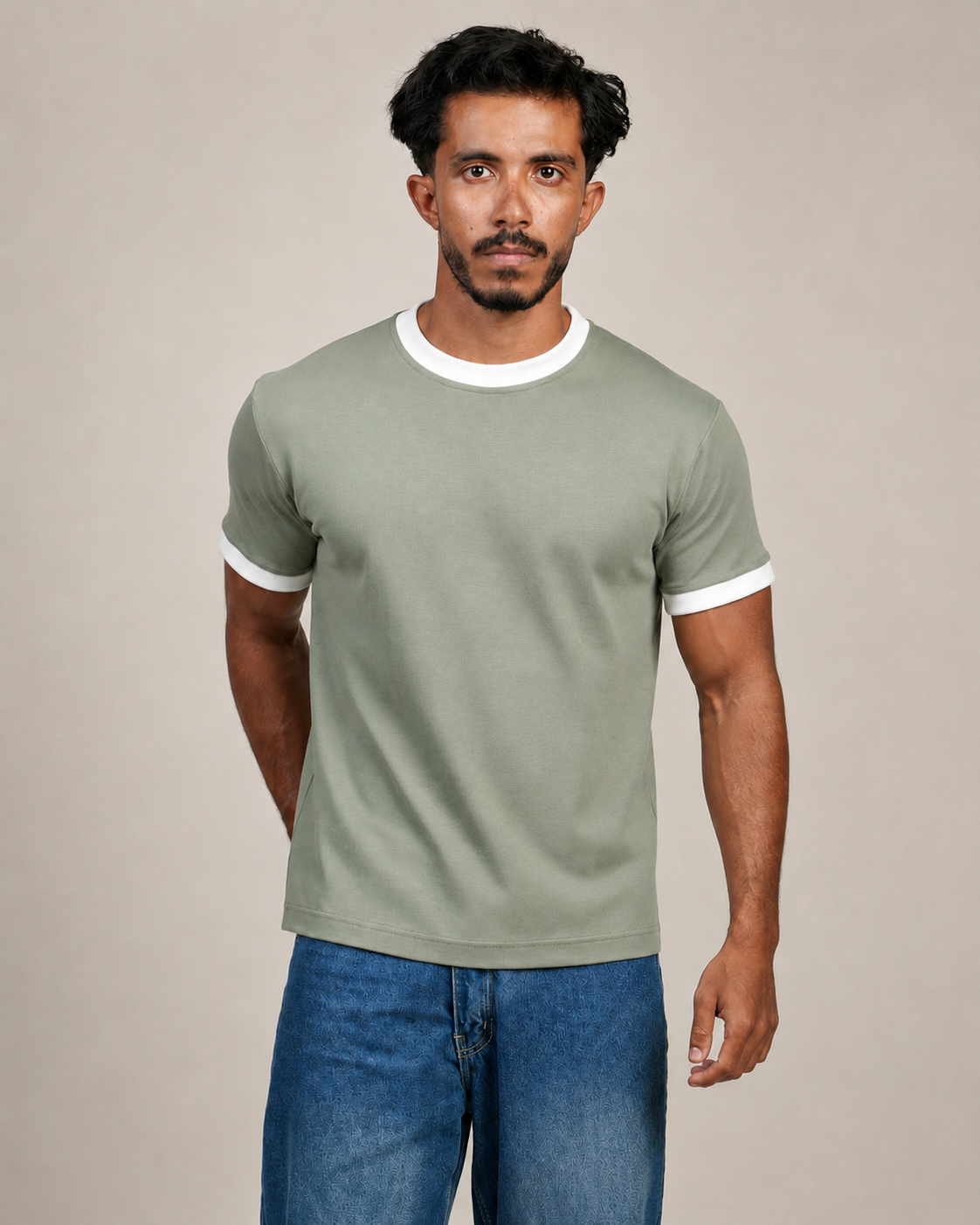 Ringer T-Shirt Bundle — Navy & Sage